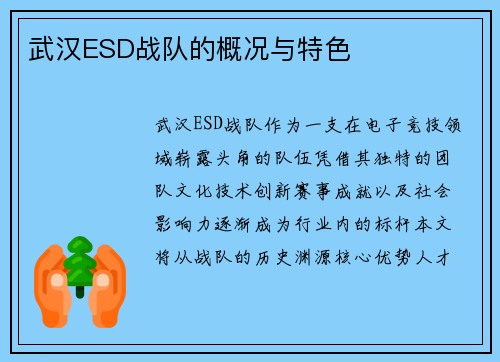 武汉ESD战队的概况与特色